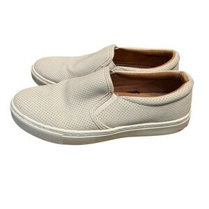 American Eagle Outfitters Women Cream Perforated Slip On Sneakers 4255 Size 8